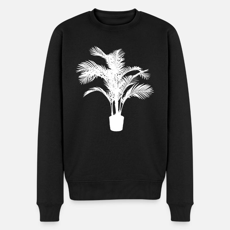 Plante d’intérieur blanche - Pull Premium bio Homme - noir