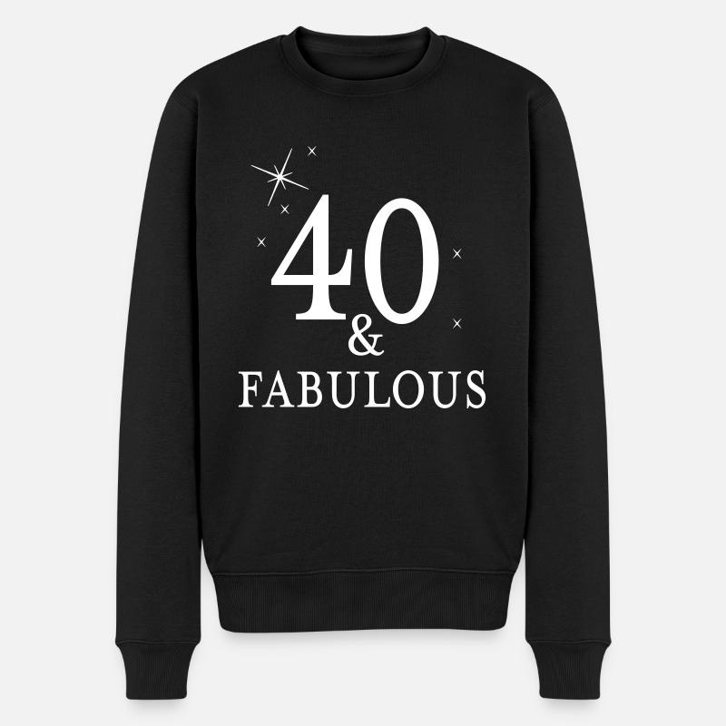 40 et fabuleux - Pull Premium bio Homme - noir