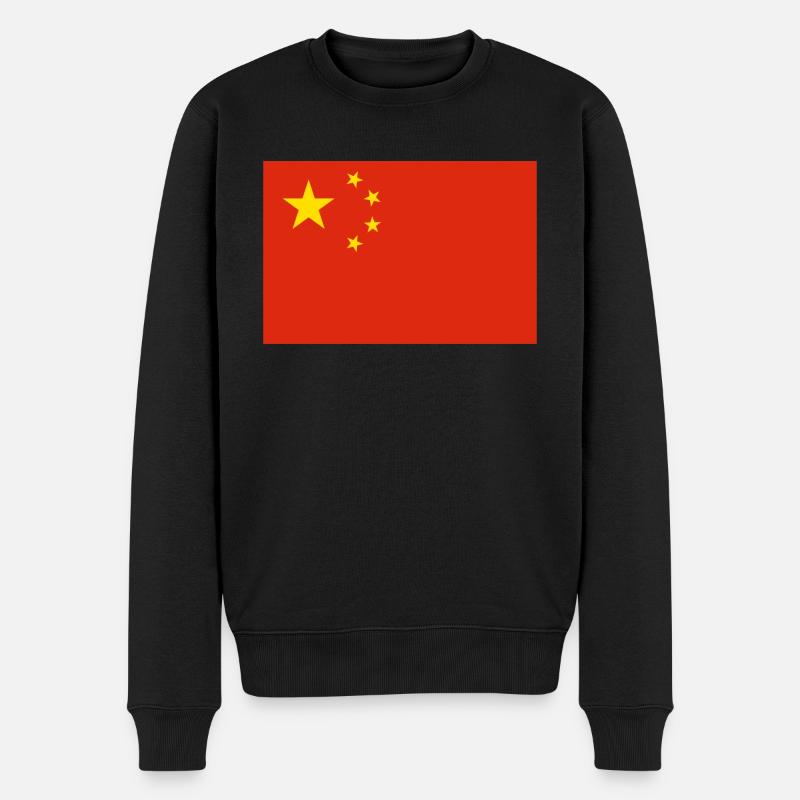 Chine drapeau chinois Drapeau Asie - Pull Premium bio Homme - noir