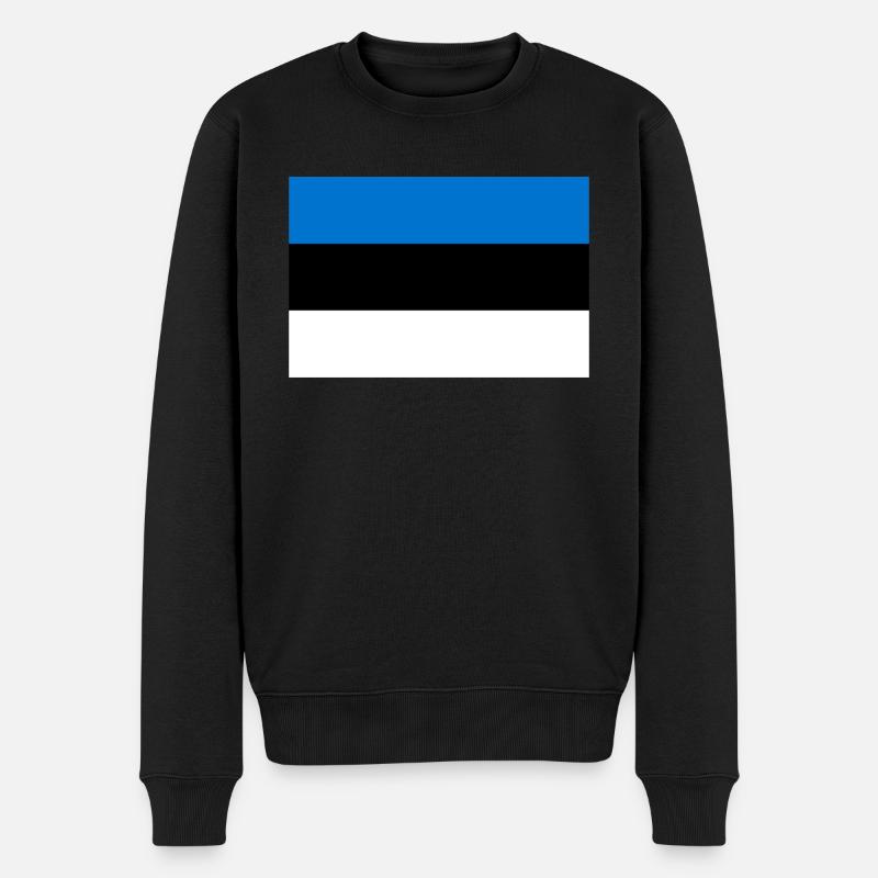 Drapeau Estonie drapeau Estonien - Pull Premium bio Homme - noir