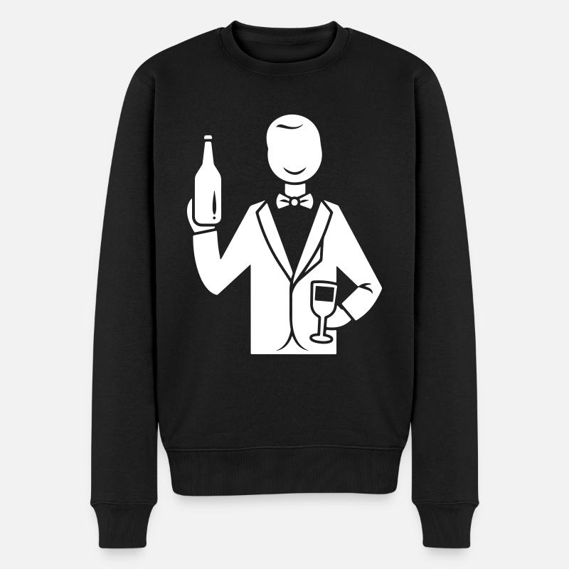 Bräutigam Hochzeit Junggesellenabschied - Männer Premium Bio Pullover - Schwarz