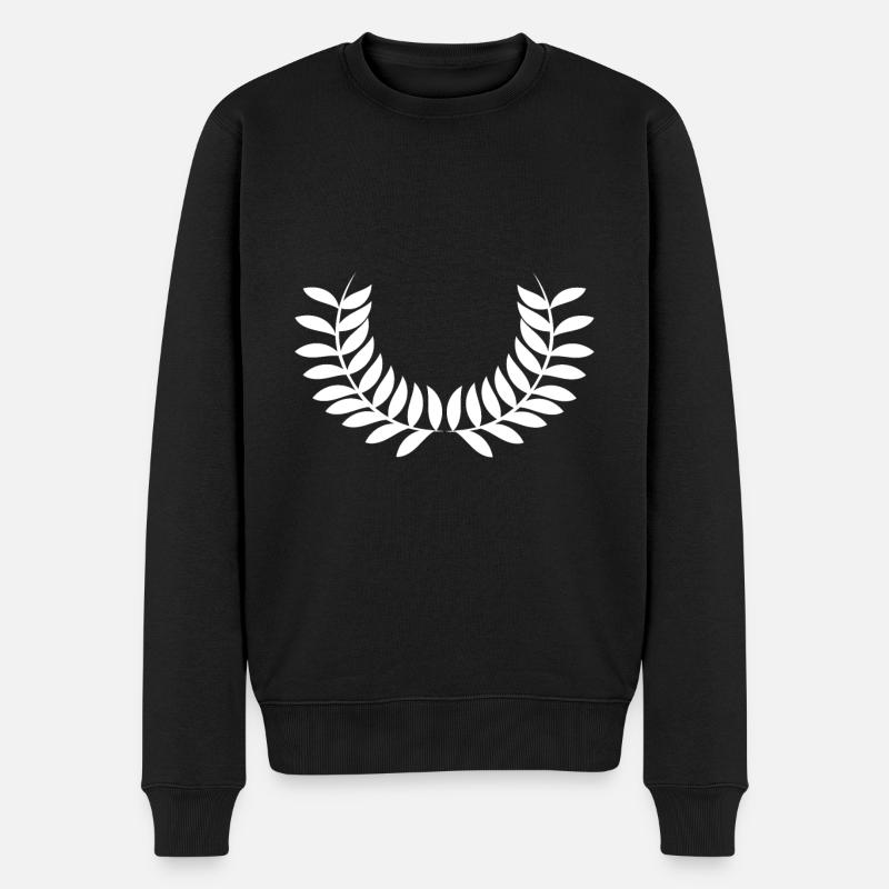 couronne - Pull Premium bio Homme - noir