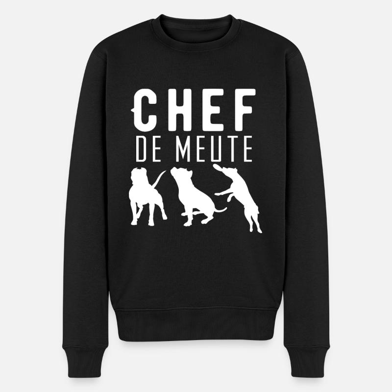 Chef de meute - Pull Premium bio Homme - noir