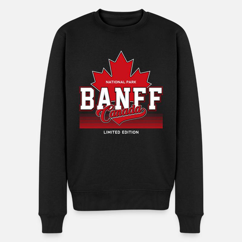 Banff, Canada - Pull Premium bio Homme - noir
