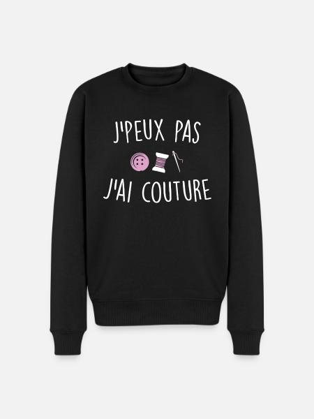 J'peux pas j'ai couture - Pull Premium bio Homme - noir