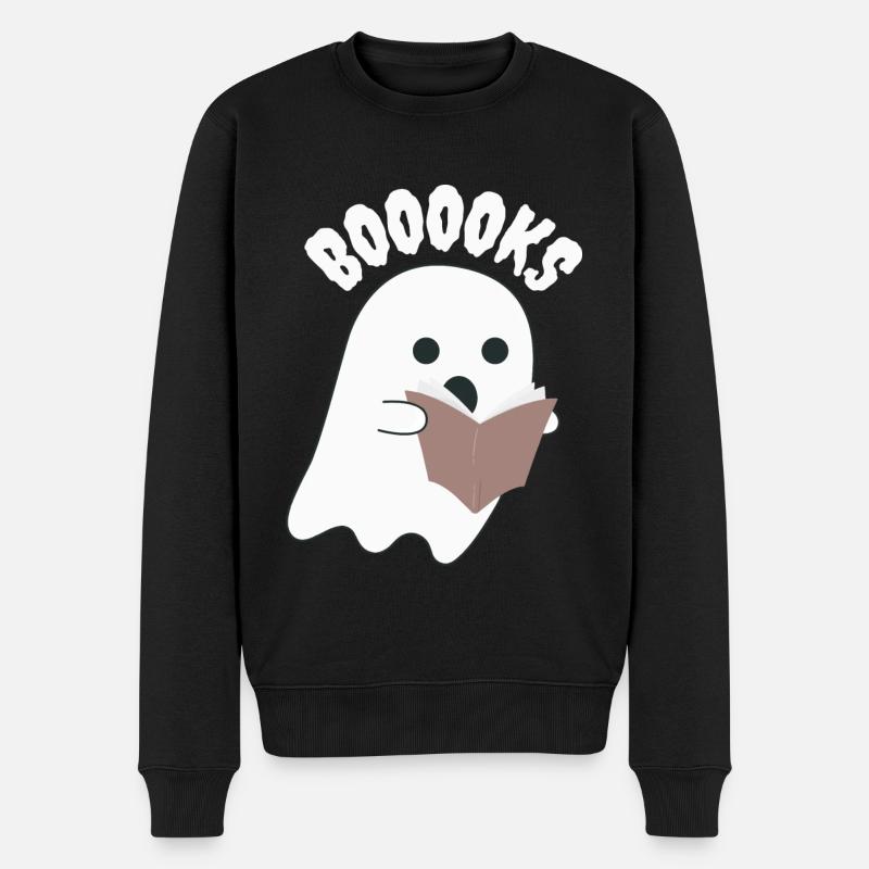 Booooks - Pull Premium bio Homme - noir