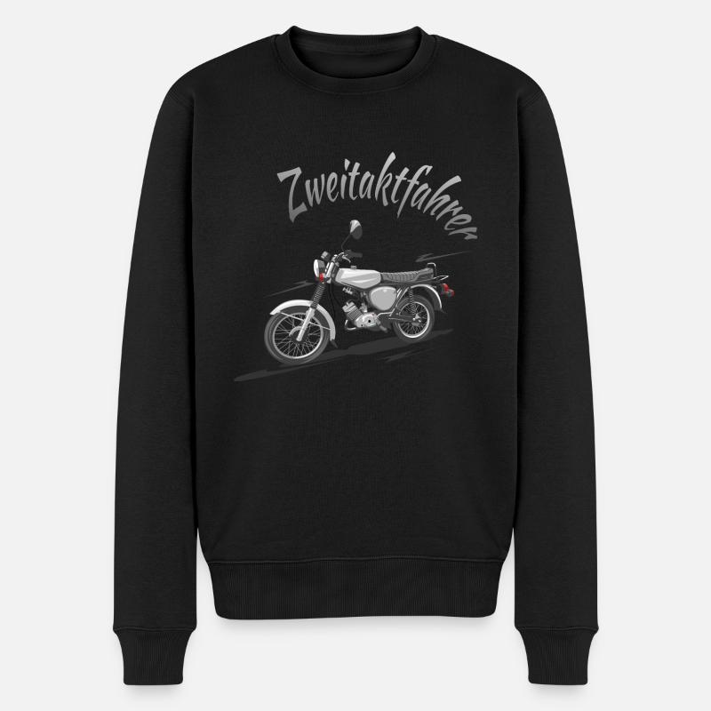 S51 Zweitaktfahrer - Männer Premium Bio Pullover - Schwarz