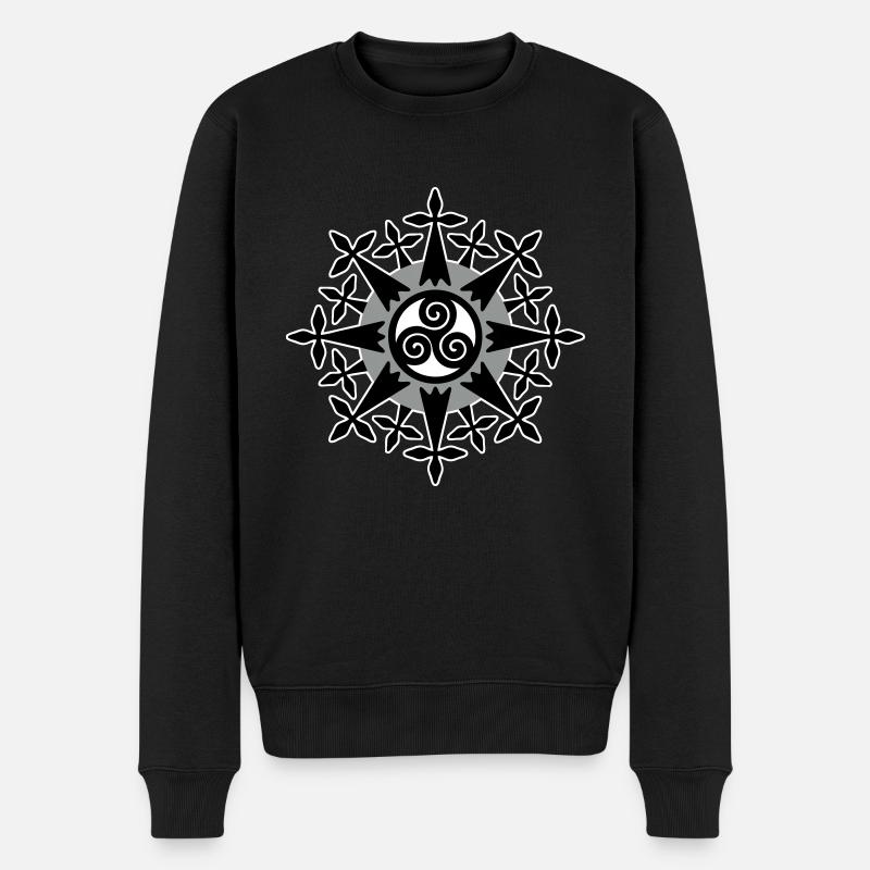Bretagne Hermines - Pull Premium bio Homme - noir