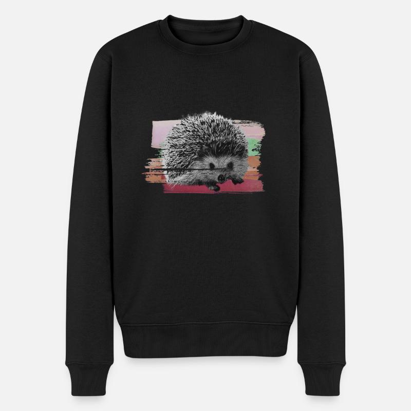 petit hérisson - Pull Premium bio Homme - noir