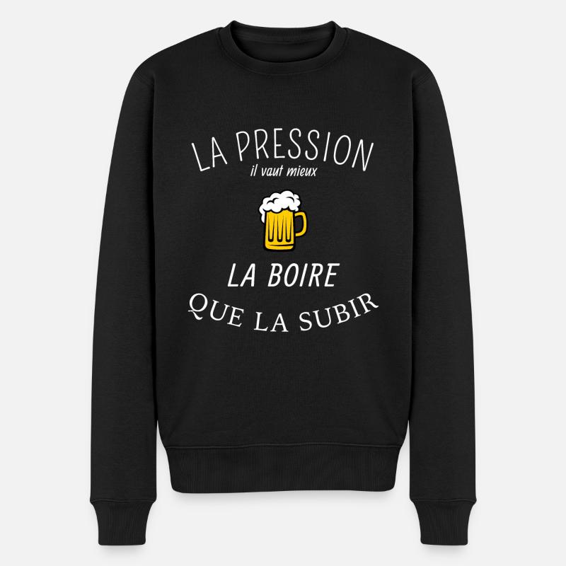 Pression bière humour - Pull Premium bio Homme - noir