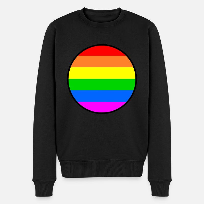 Lgbtq - Männer Premium Bio Pullover - Schwarz