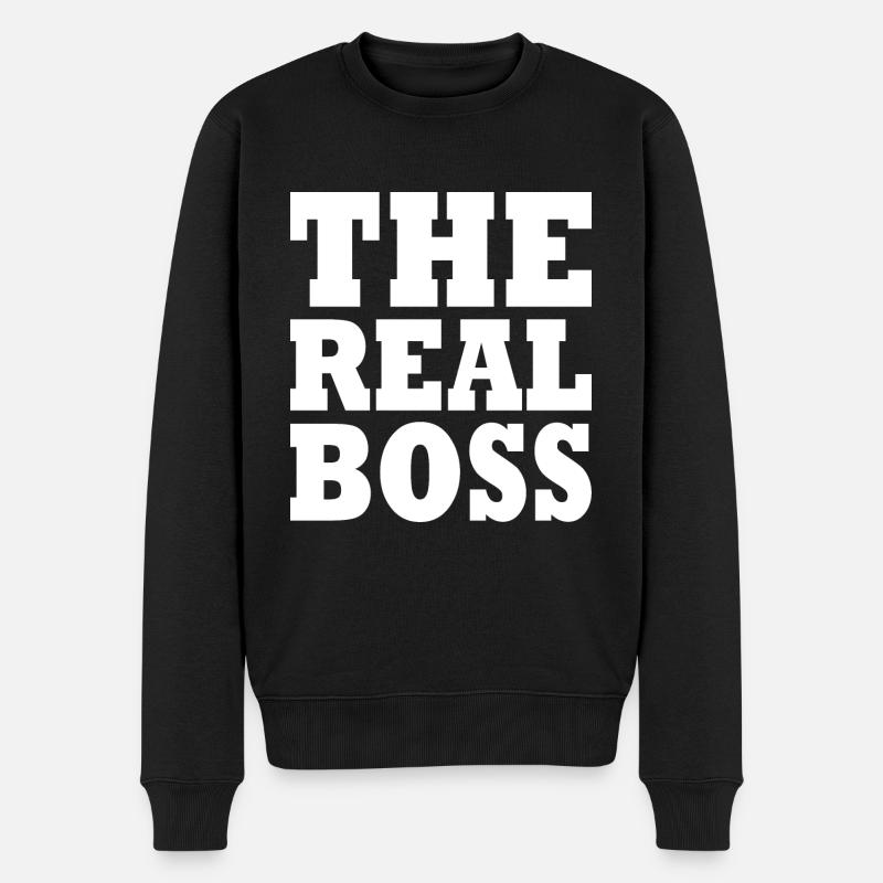 The real boss - Pull Premium bio Homme - noir