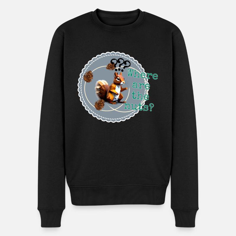Où sont les noix ? - Pull Premium bio Homme - noir