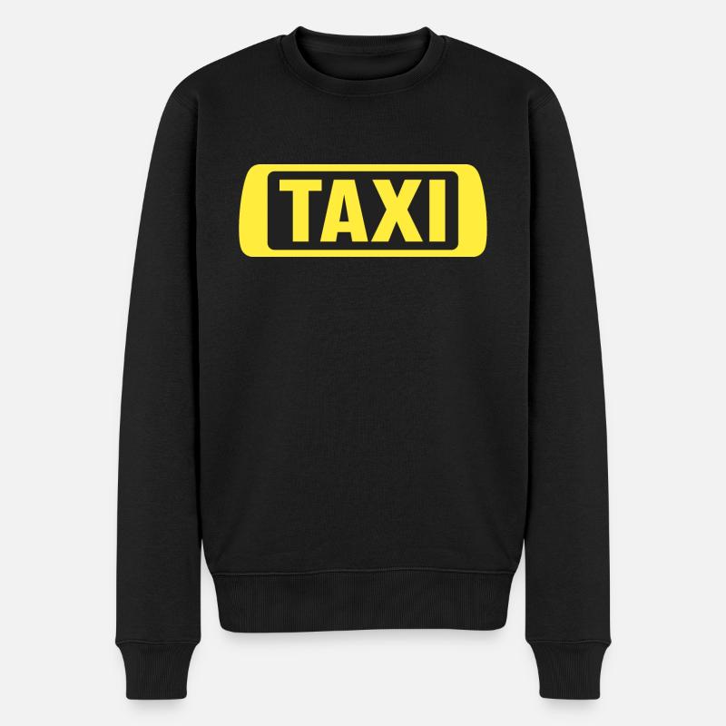 Taxi - Männer Premium Bio Pullover - Schwarz