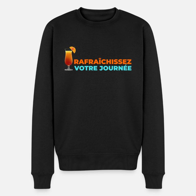 Rafraichissez votre journée! - Pull Premium bio Homme - noir