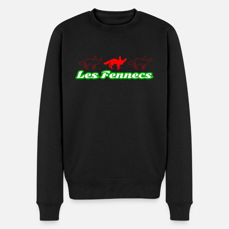 Les Fennecs - Pull Premium bio Homme - noir