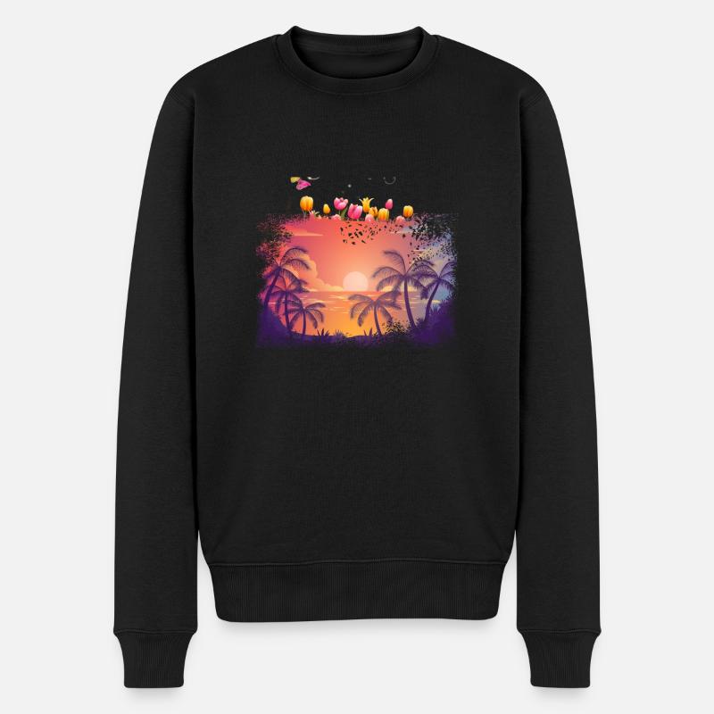 Sommerschuht - Männer Premium Bio Pullover - Schwarz