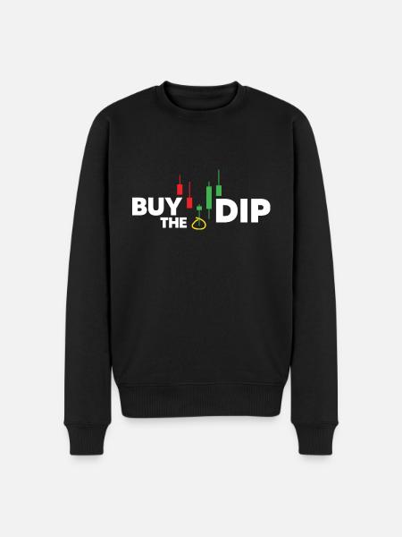 Buy the dip - Men's Premium Organic Jumper - black