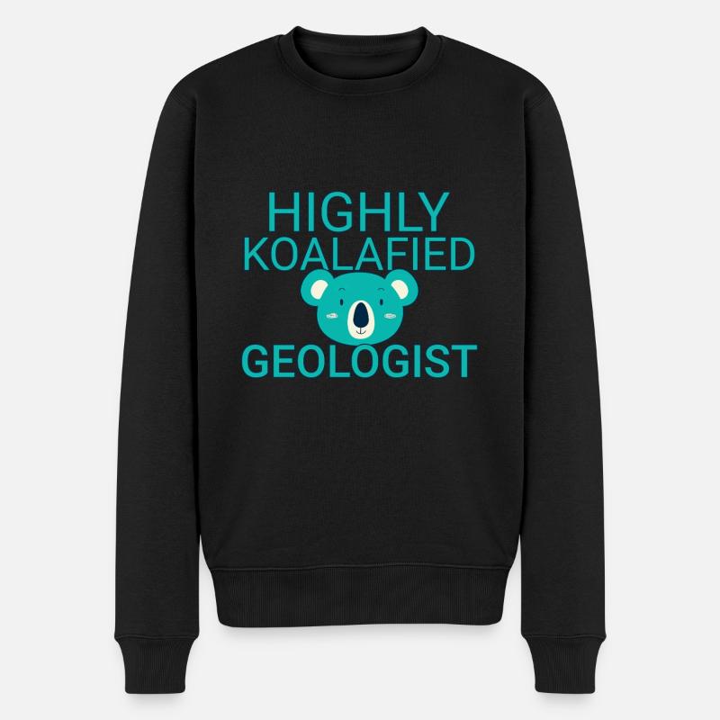Geologist Koalafied Geology - Männer Premium Bio Pullover - Schwarz