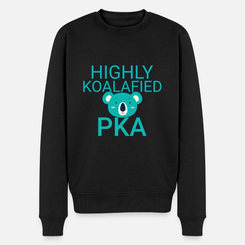 PKA Koalafied Apotheke - Männer Premium Bio Pullover - Schwarz