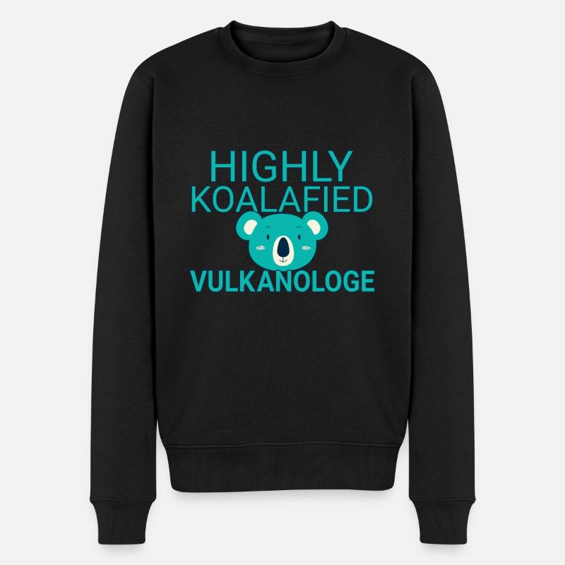 Vulkanologe Koalafied Vulkanologie - Männer Premium Bio Pullover - Schwarz