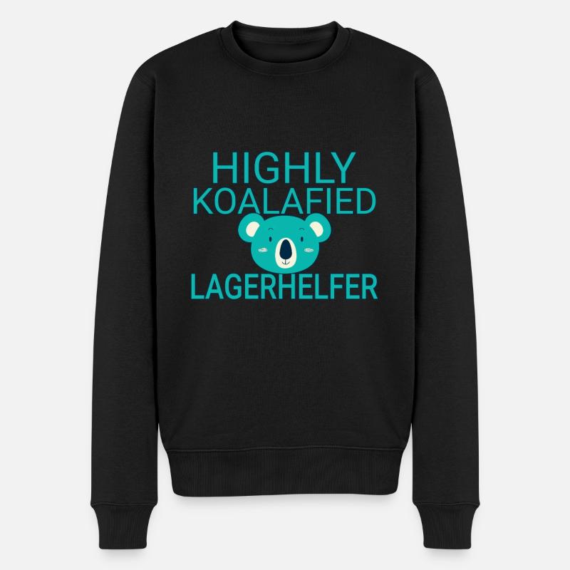 Assistante d’entrepôt Koalafied - Pull Premium bio Homme - noir