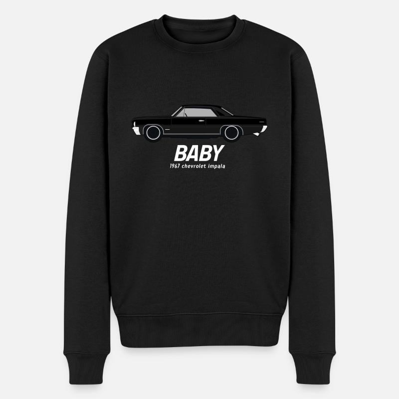 BABY - 1967 IMPALA - Männer Premium Bio Pullover - Schwarz