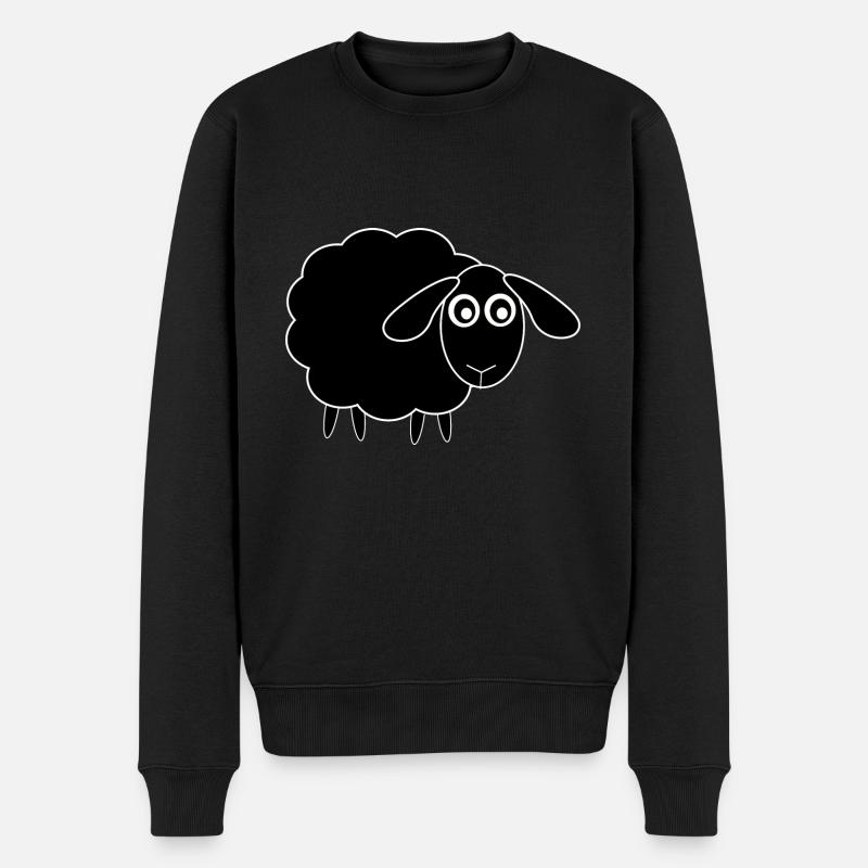 Mouton noir - Pull Premium bio Homme - noir