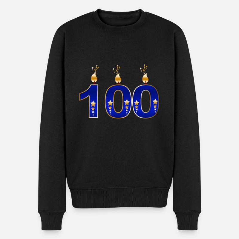 100e anniversaire - Pull Premium bio Homme - noir