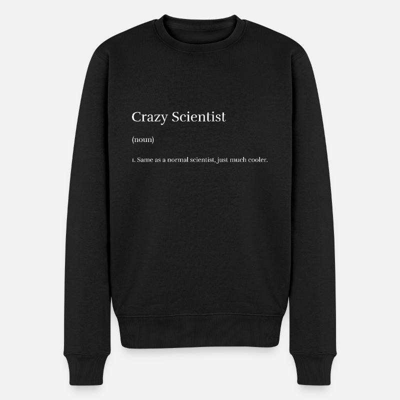 Scientifique fou - Pull Premium bio Homme - noir