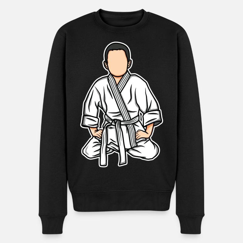 Drôle d’enfant de judo - Pull Premium bio Homme - noir