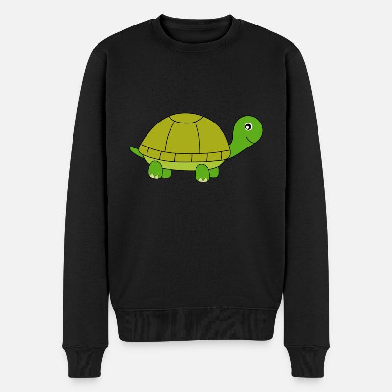 Schildkröte Schildkröten - Männer Premium Bio Pullover - Schwarz