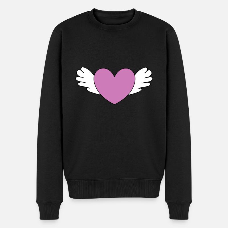 Coeur de la Saint-Valentin - Pull Premium bio Homme - noir