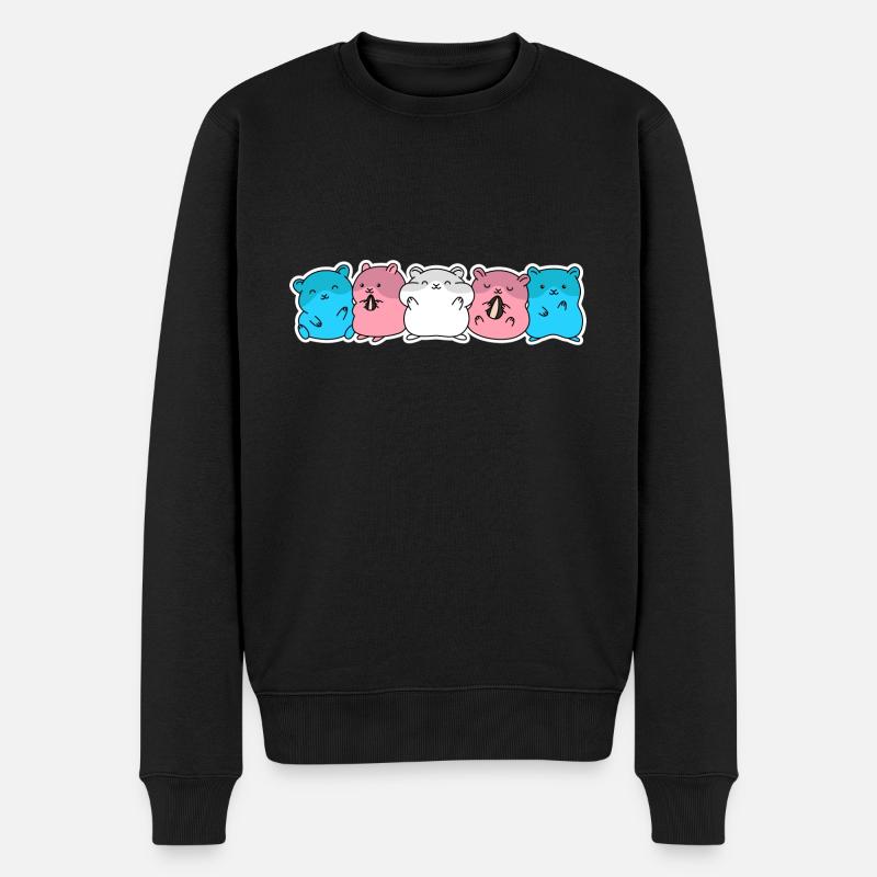 Conception de hamster trans pour les personnes trans - Pull Premium bio Homme - noir