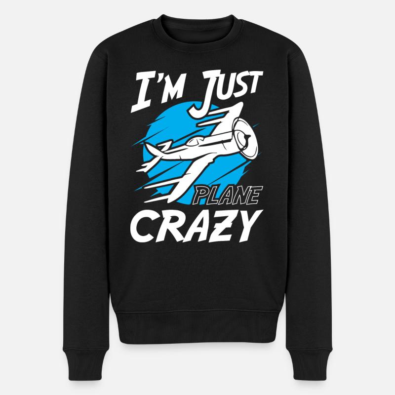Chez Just Plane Crazy - Pull Premium bio Homme - noir