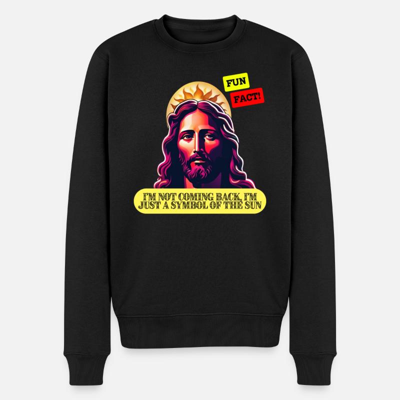 Jésus ne reviendra pas - Pull Premium bio Homme - noir