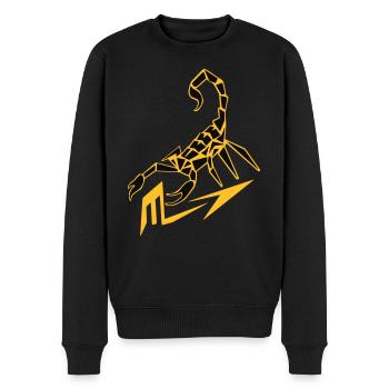 scorpion avec signe - Pull Premium bio Homme - noir - Devant - Nico (187cm)