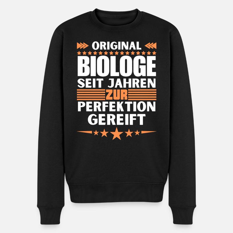 Biologiste mûri à la perfection - Pull Premium bio Homme - noir