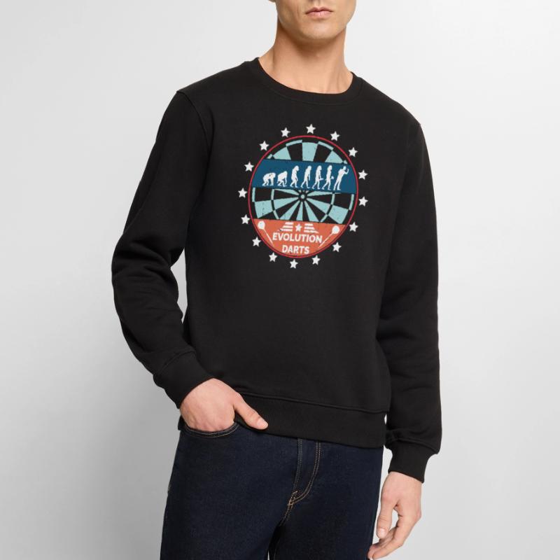 Fléchettes évolution fléchettes joueur de fléchettes fléchettes Pull Premium bio Homme