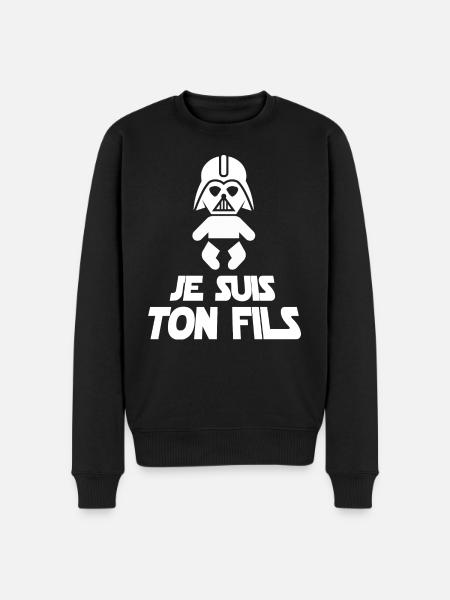 Je suis ton fils - Pull Premium bio Homme - noir