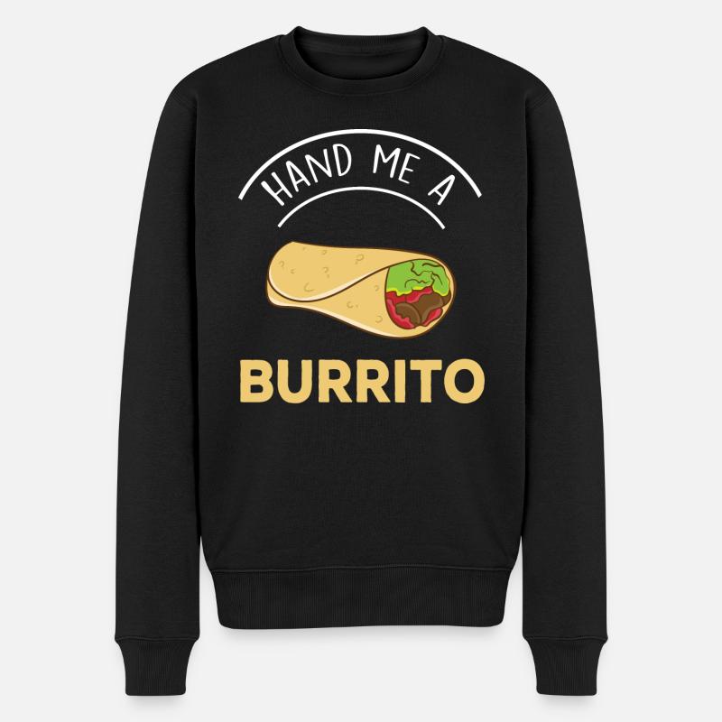 Donne-moi un burrito - Pull Premium bio Homme - noir
