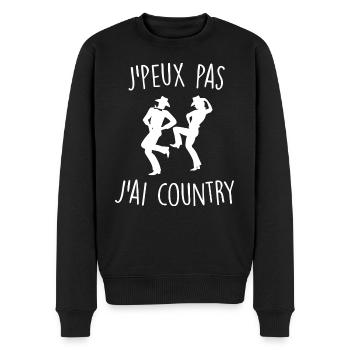 J'peux pas j'ai country - Pull Premium bio Homme - noir - Devant - Nico (187cm)