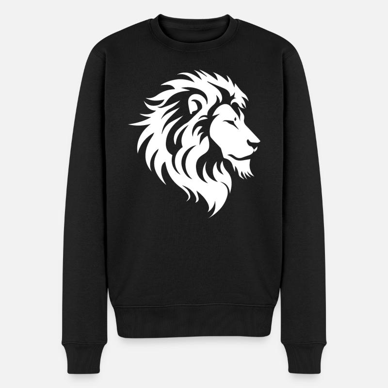 Lion - Pull Premium bio Homme - noir