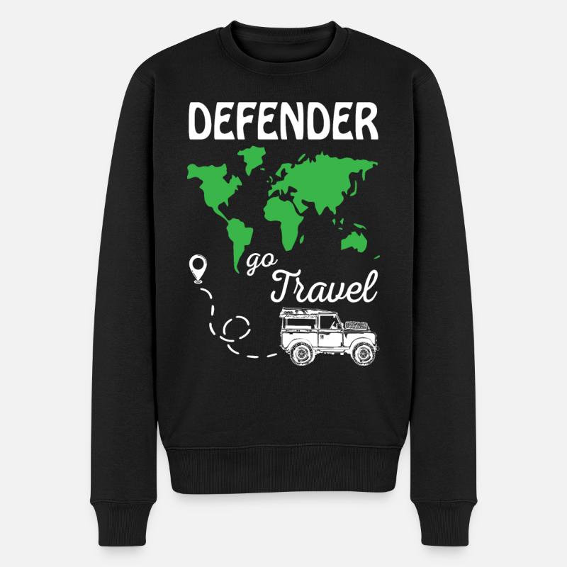 Defender Go Travel - Pull Premium bio Homme - noir