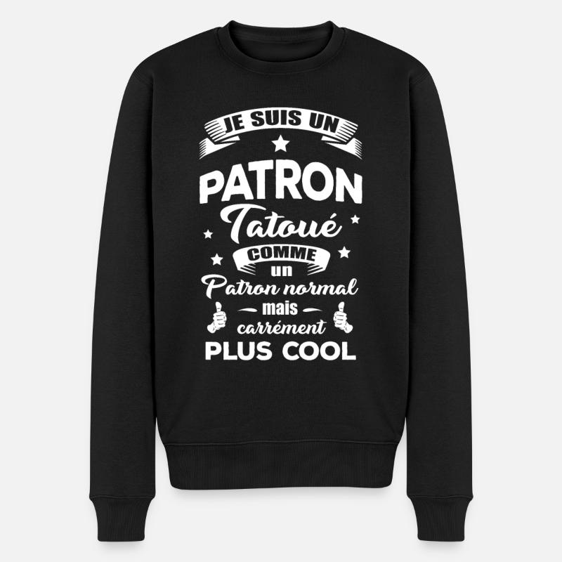 PATRON TATOUÉ - Pull Premium bio Homme - noir