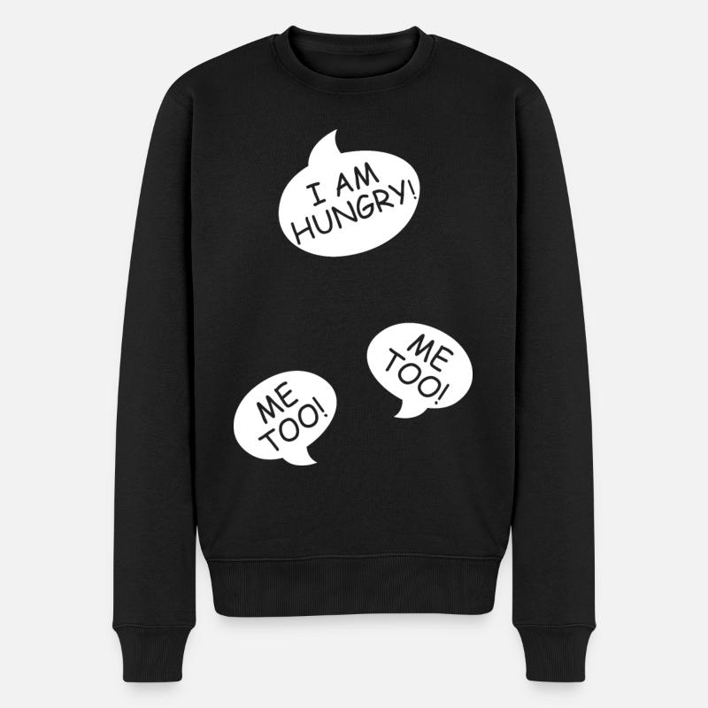 Schwangerschaft verkünden Zwillinge Mama Mutter - Männer Premium Bio Pullover - Schwarz