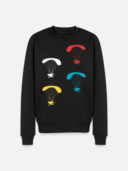 Motorized Paraglider Pilot - Men's Premium Organic Jumper - black