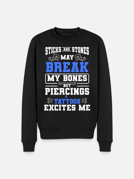 Piercing Job Körperschmuck Piercingstudio - Männer Premium Bio Pullover - Schwarz
