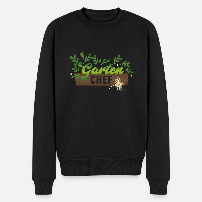 Gartenchef - Männer Premium Bio Pullover - Schwarz