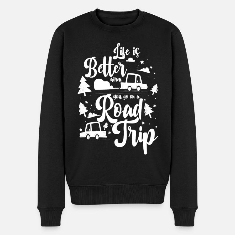 Roadtrip Outdoor Venture - Pull Premium bio Homme - noir